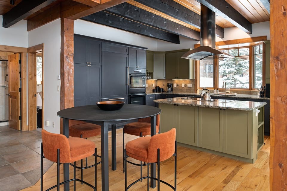 Large Open Kitchen and Bar Seating