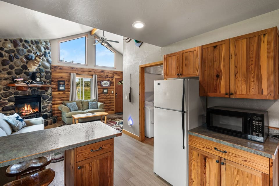 Visit with family and friends while cooking