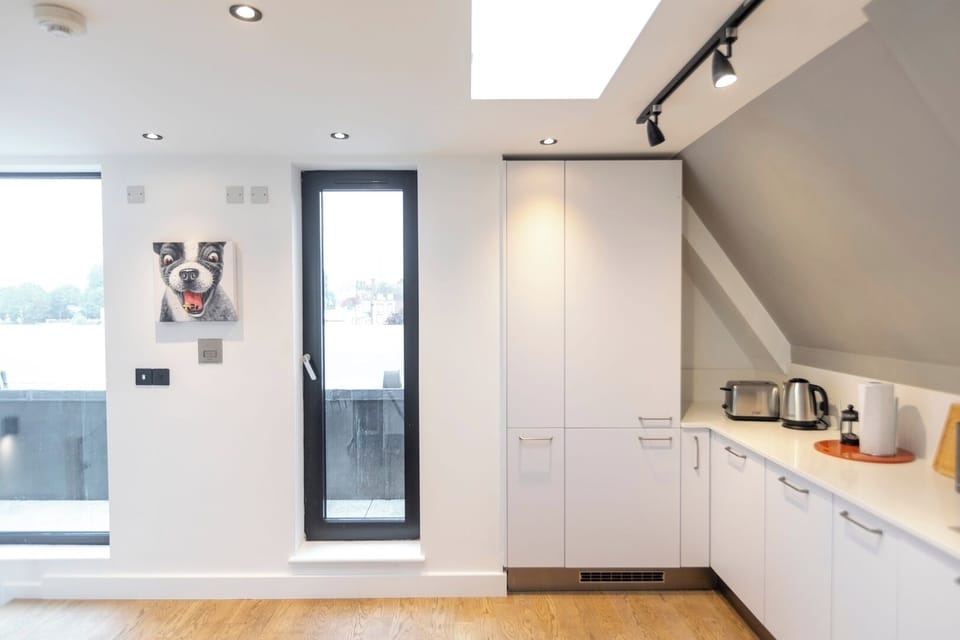 Kitchen area with access to 2nd balcony
