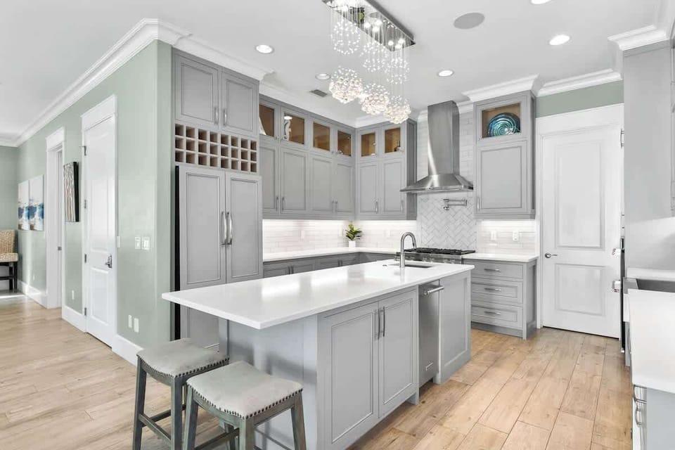 Clean Lines & Gourmet Vibes are Found Here in this Beautiful Kitchen