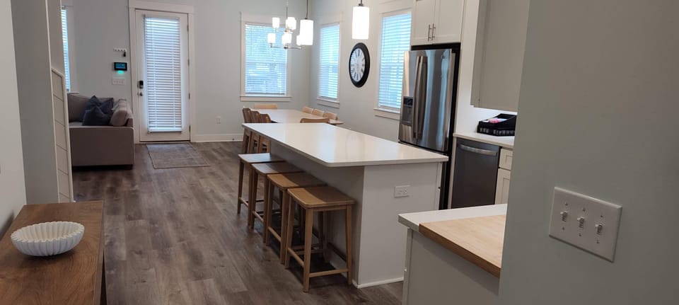 Seamless and spacious! Our open floor plan connects every room, giving you room to relax, entertain, and make the most of your stay.