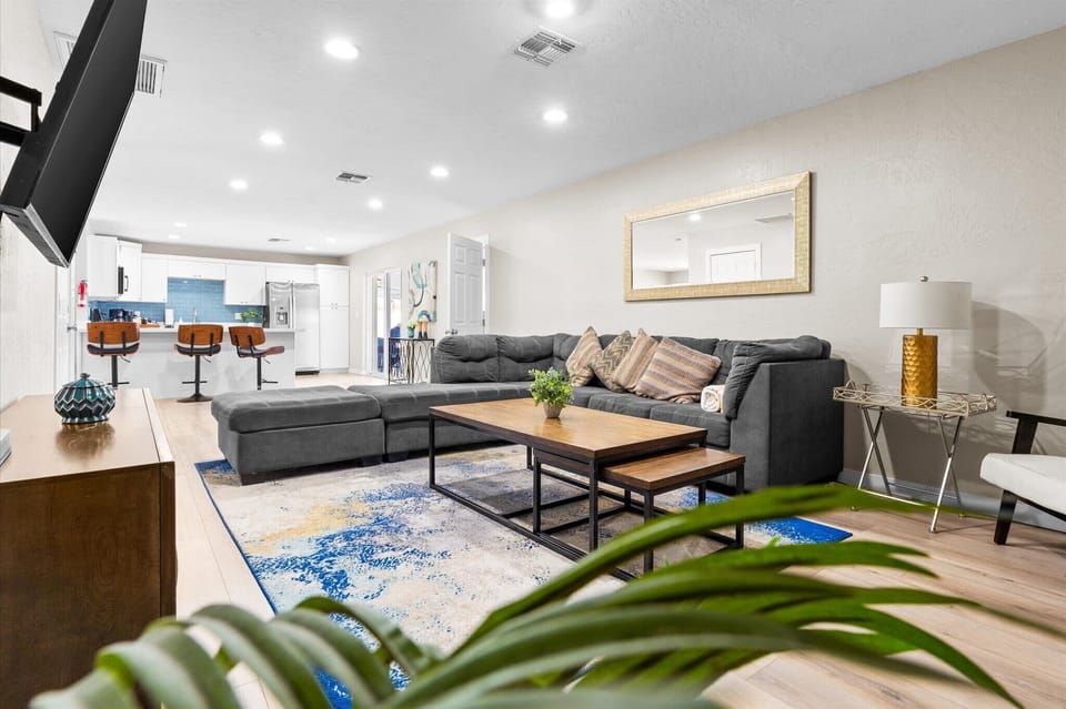 Just steps away from the kitchen for easy access to snacks and meals.