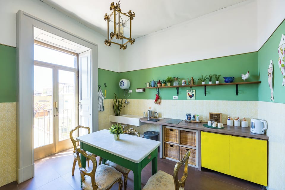Design Apartment, 2 Bedrooms, 2 Bathrooms, City View | Private kitchen | Full-size fridge, microwave, espresso maker, coffee/tea maker