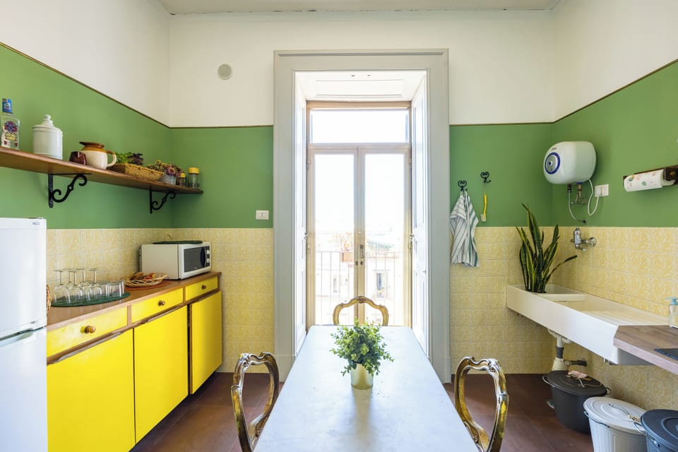Design Apartment, 2 Bedrooms, 2 Bathrooms, City View | Private kitchen | Full-size fridge, microwave, espresso maker, coffee/tea maker