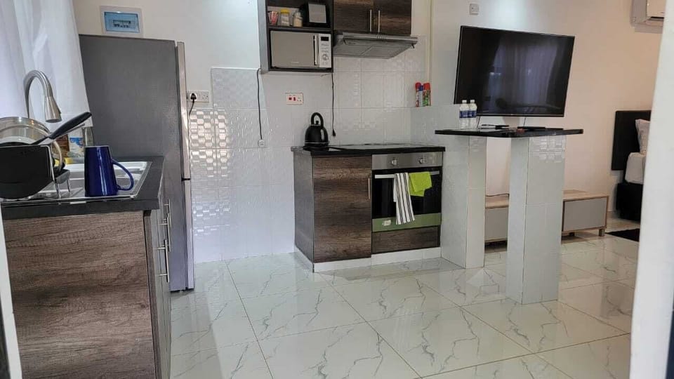 Shared fridge, microwave, electric kettle