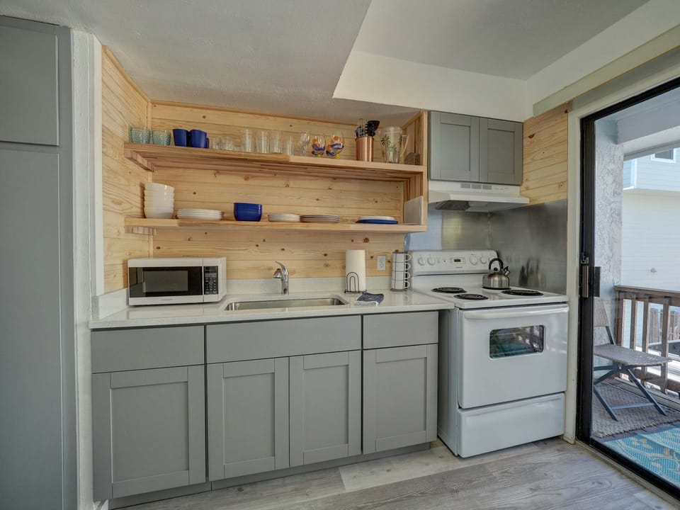 Our fully stocked kitchen