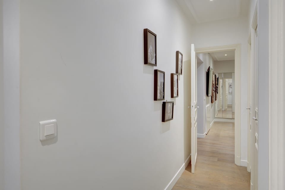The hallway and entrance area