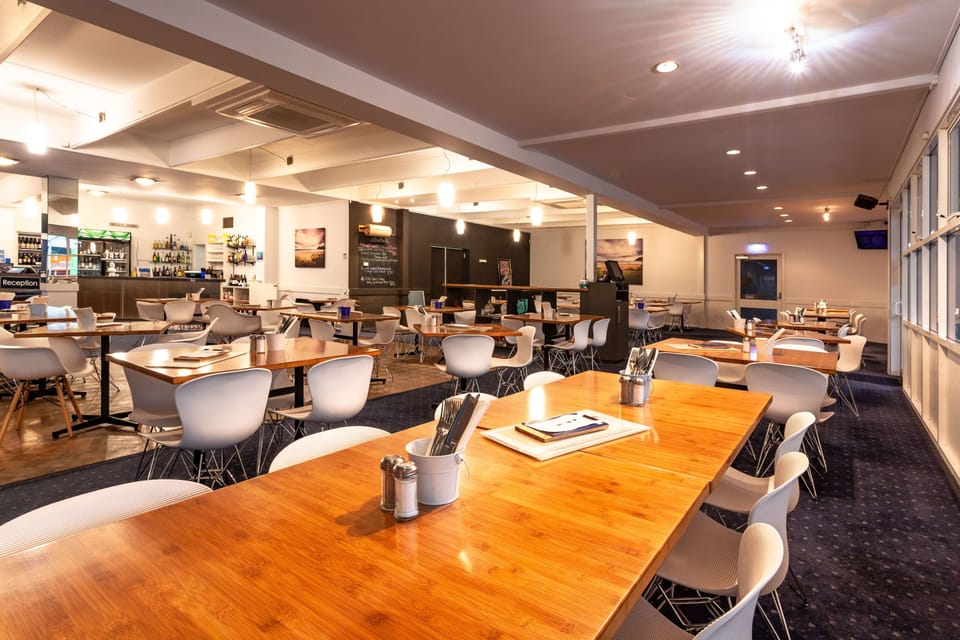 Lunch and dinner served, local cuisine