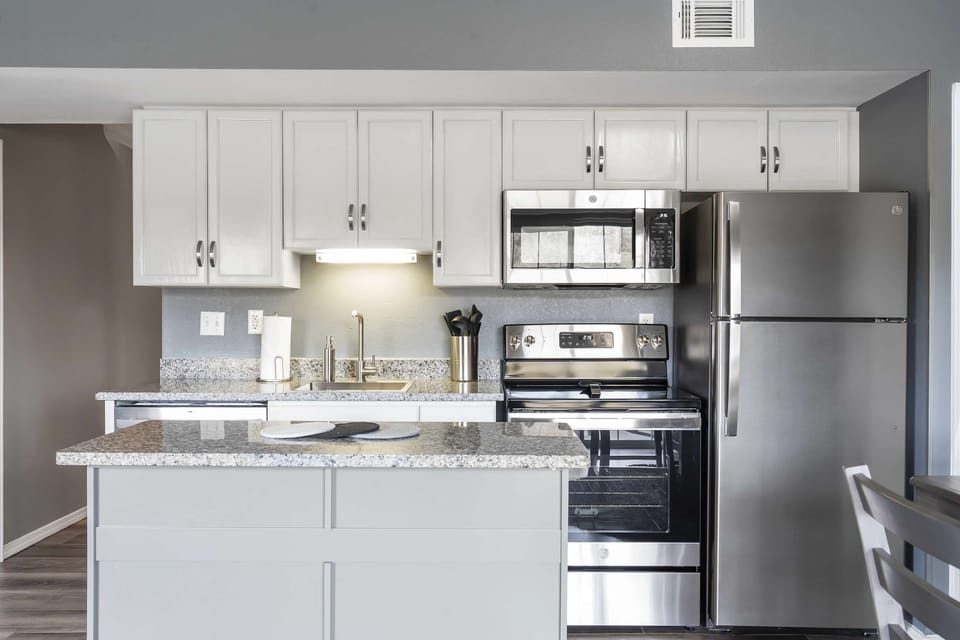 Prepare your favorite meals in the full kitchen