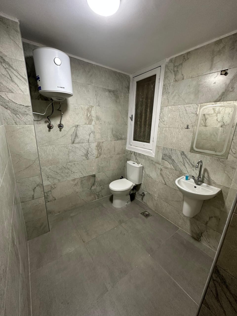 Basic Double or Twin Room, Balcony | Bathroom | Shower, hair dryer, soap, shampoo