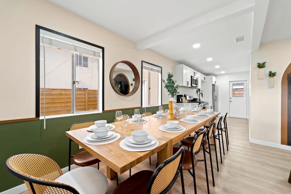 Open Dining Room with Warm Ambiance