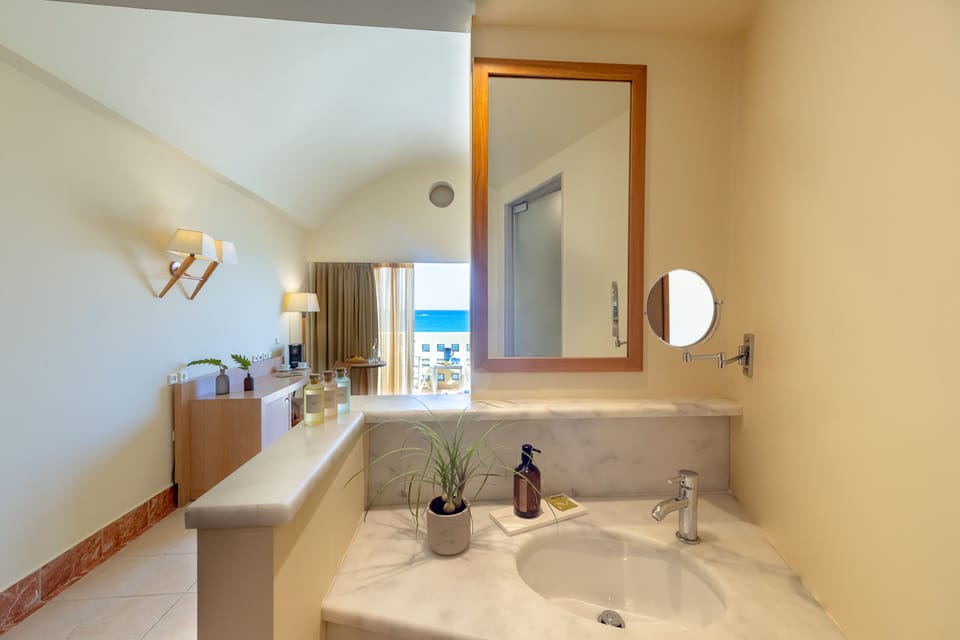 Double Room, Beachfront | Premium bedding, down comforters, pillowtop beds, minibar