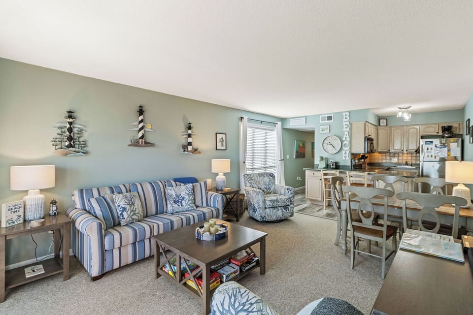 Living Room - Living room with sweeping ocean views