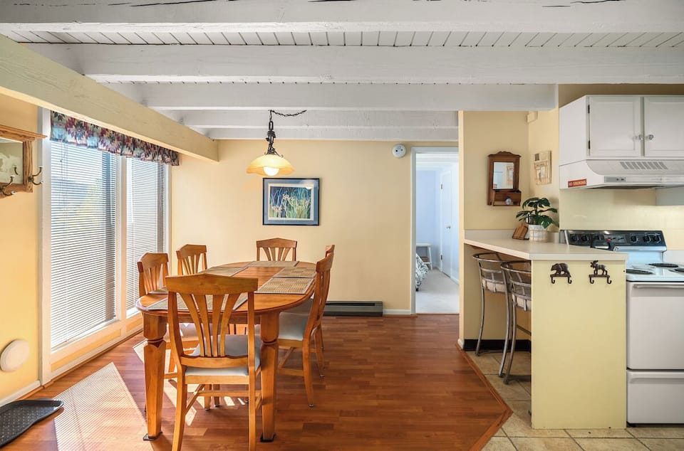 Continuing on, you will find the primary bedroom and bathroom.