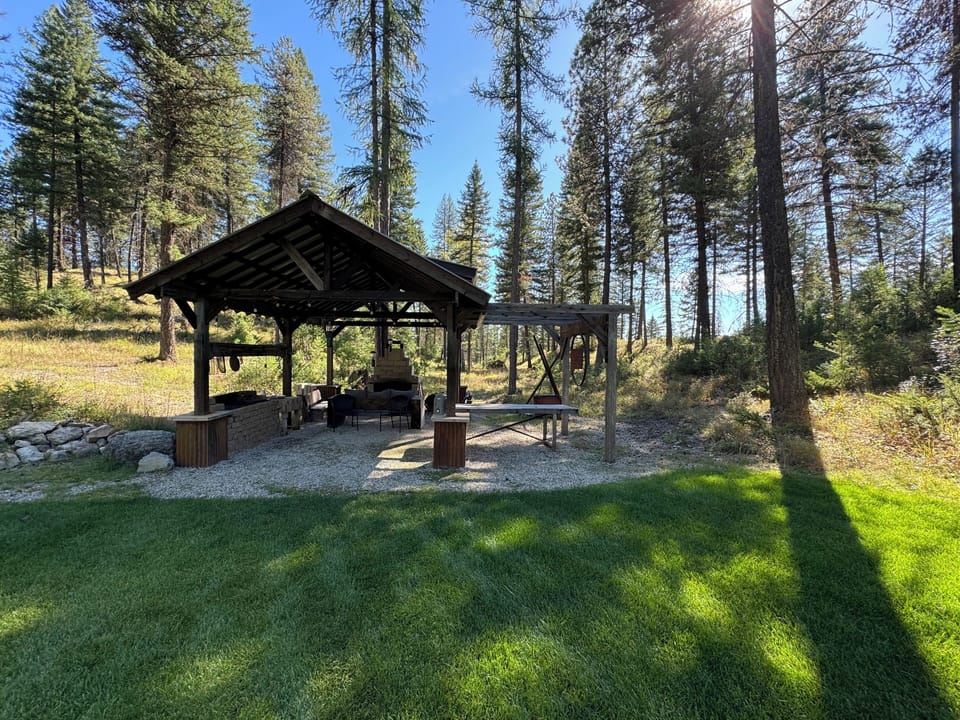 Outdoor cook area