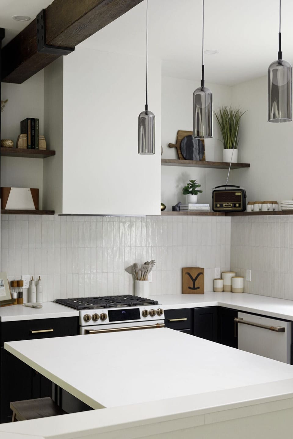 the kitchen.