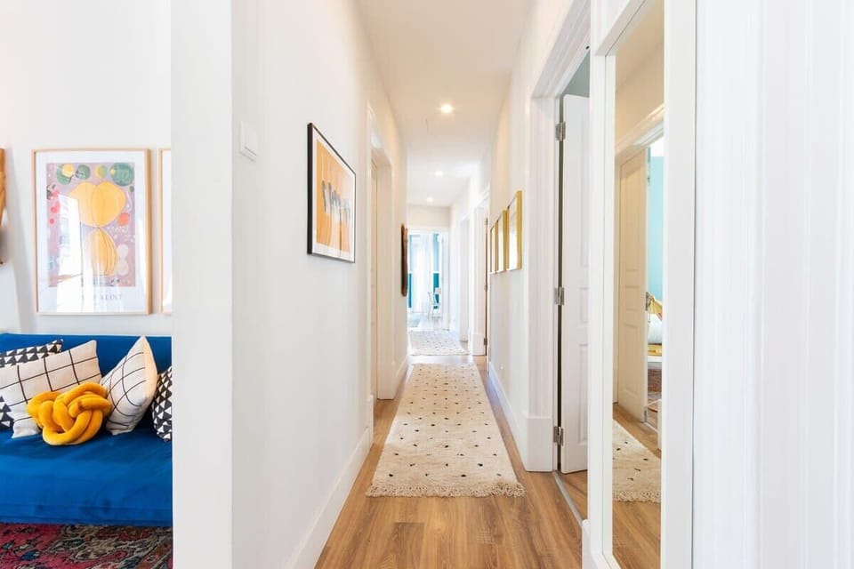 Hallway to rooms.
