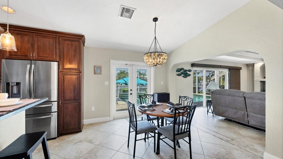 Breakfast table seating four