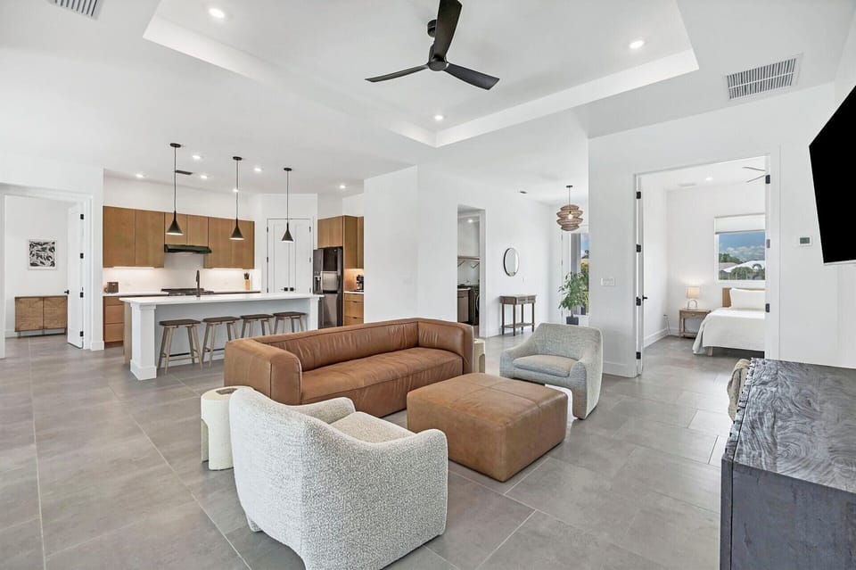 Bright, open living space