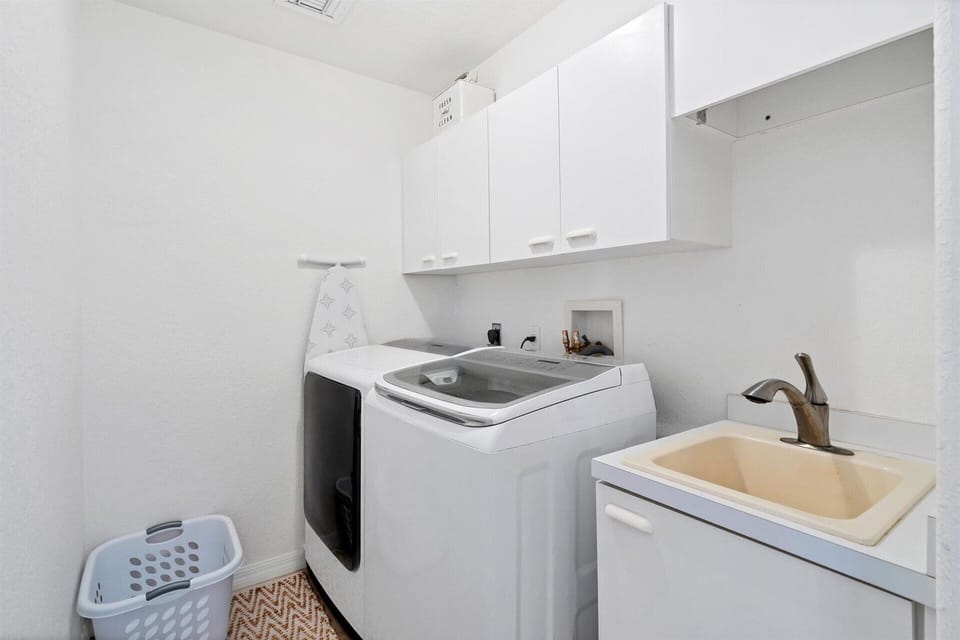 full-size washer &amp; dryer