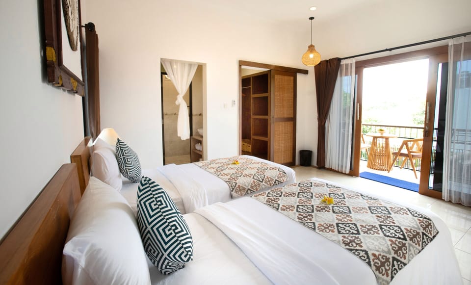 Deluxe Double or Twin Room, 1 Double or 2 Twin Beds, Balcony, Garden View | In-room safe, desk, laptop workspace, iron/ironing board