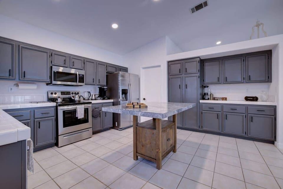 Fully equipped kitchen ready for home-cooked meals
