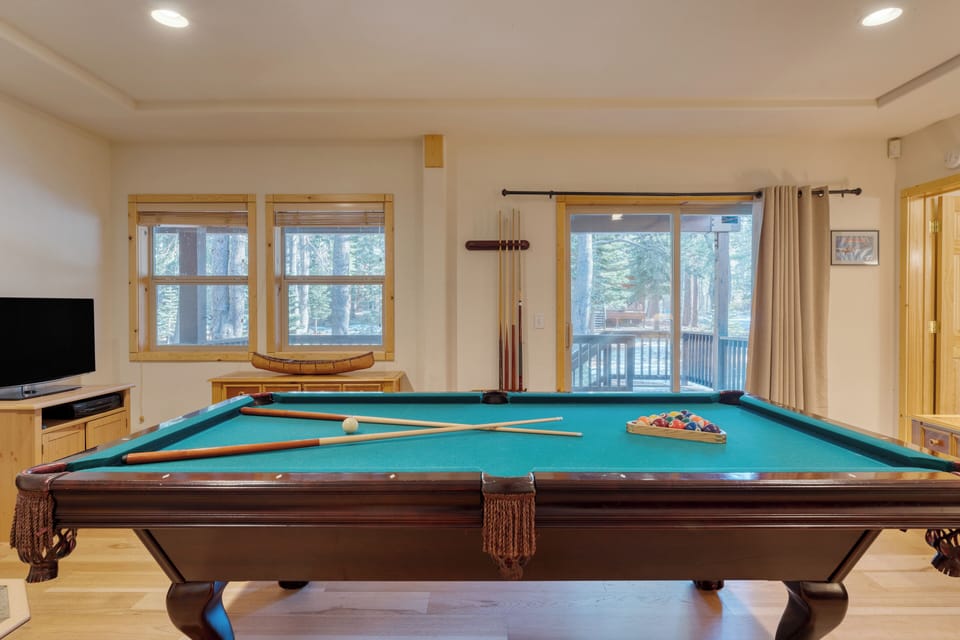 Pool table.