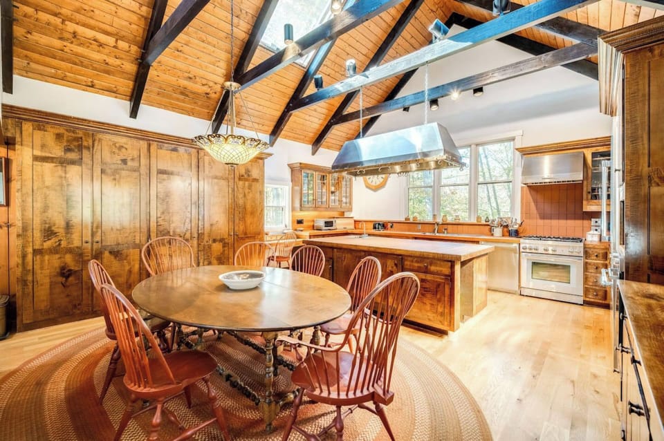 Dining room and kitchen