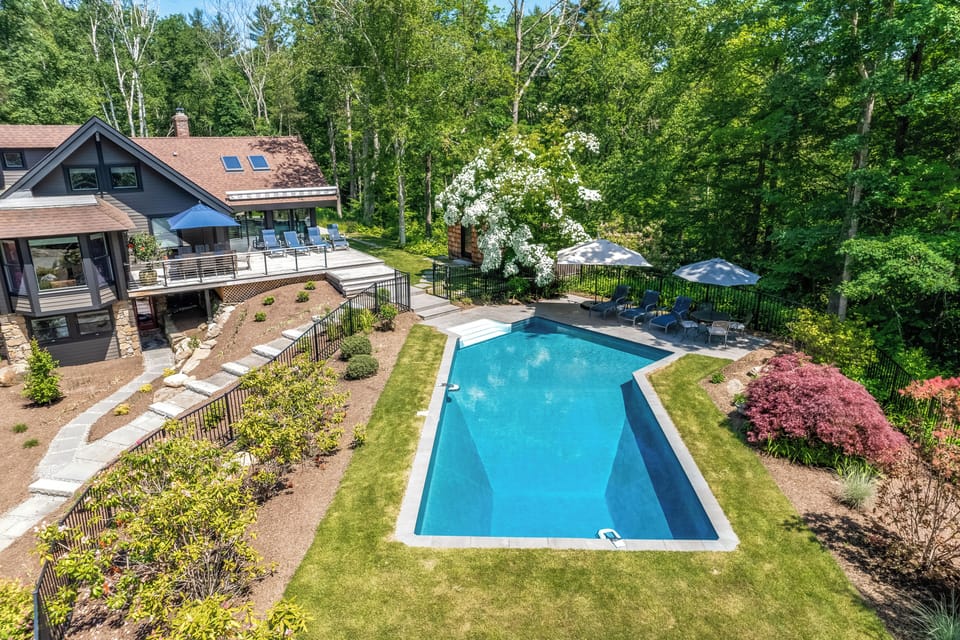 Heated, salt water pool 