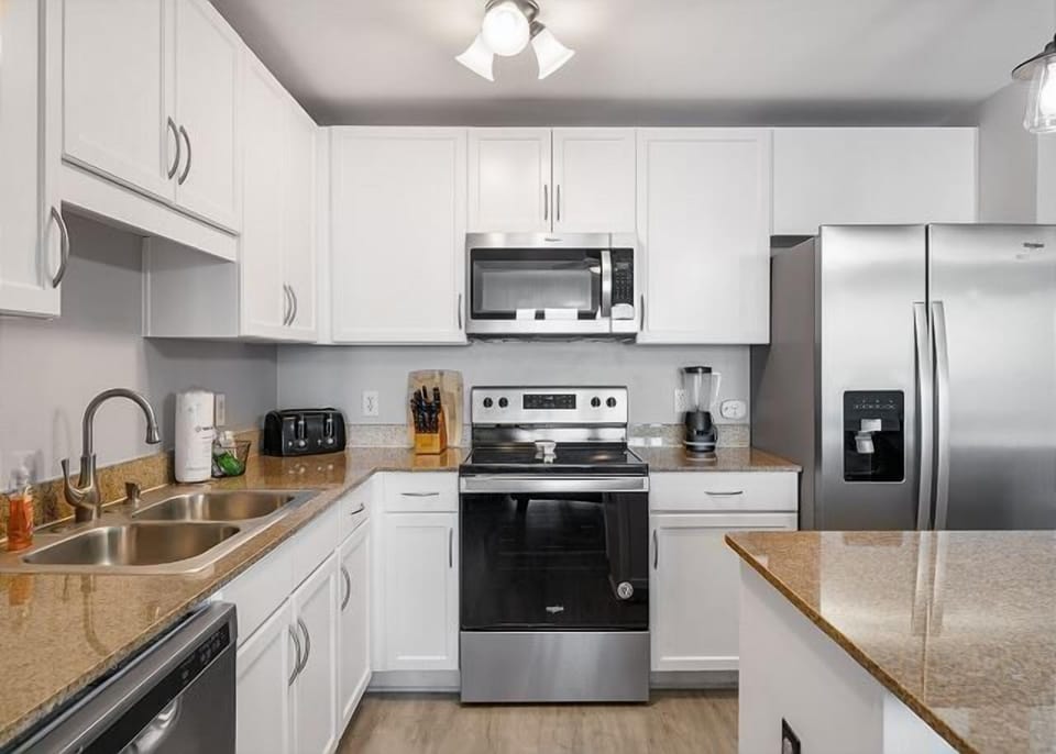 Fully stocked kitchen