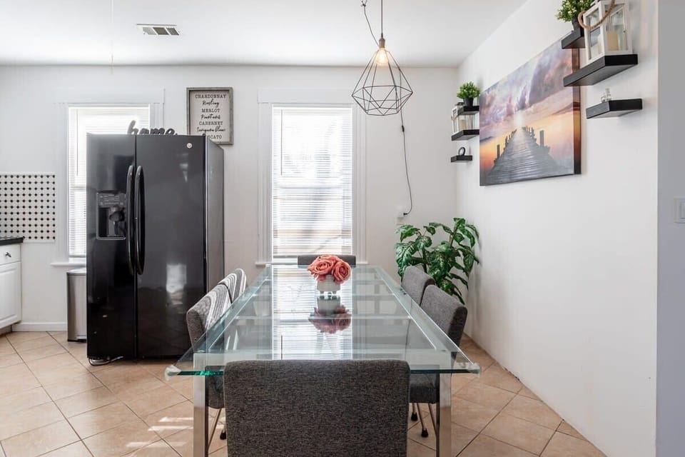 Dining table for family meals.