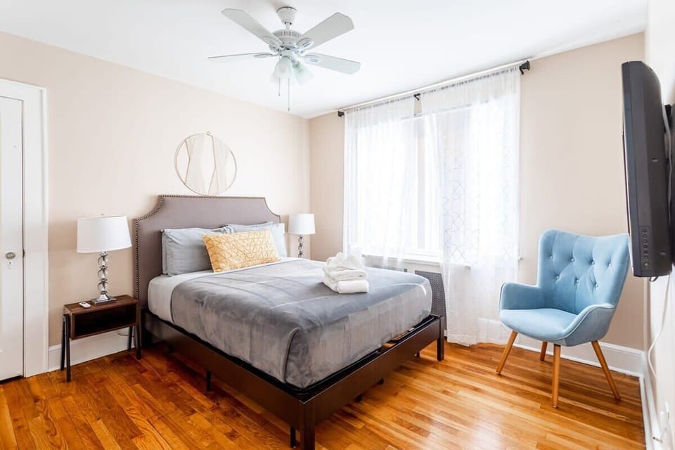 Cozy Bedroom Retreat with TV