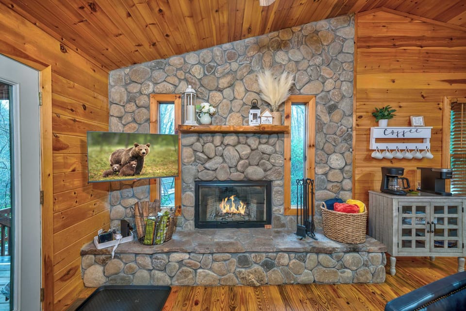 Main floor fireplace
