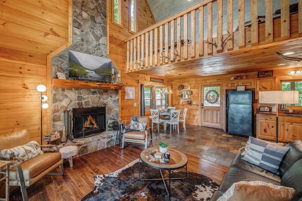 Curl up in the living room & stream all your favorite entertainment by the fire