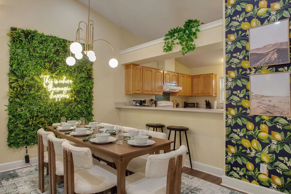 Themed dining area