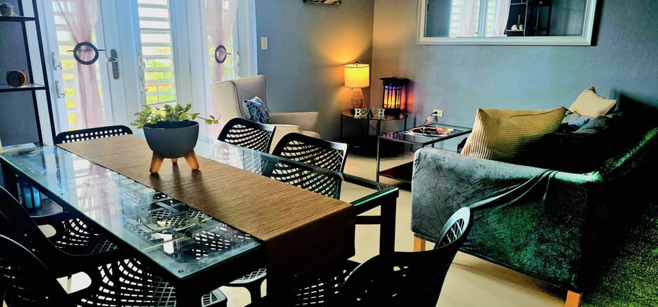 Dining room and living room