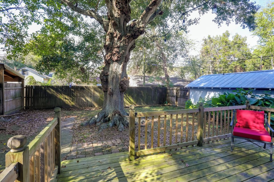 Private Yard | Furnished Porch & Deck