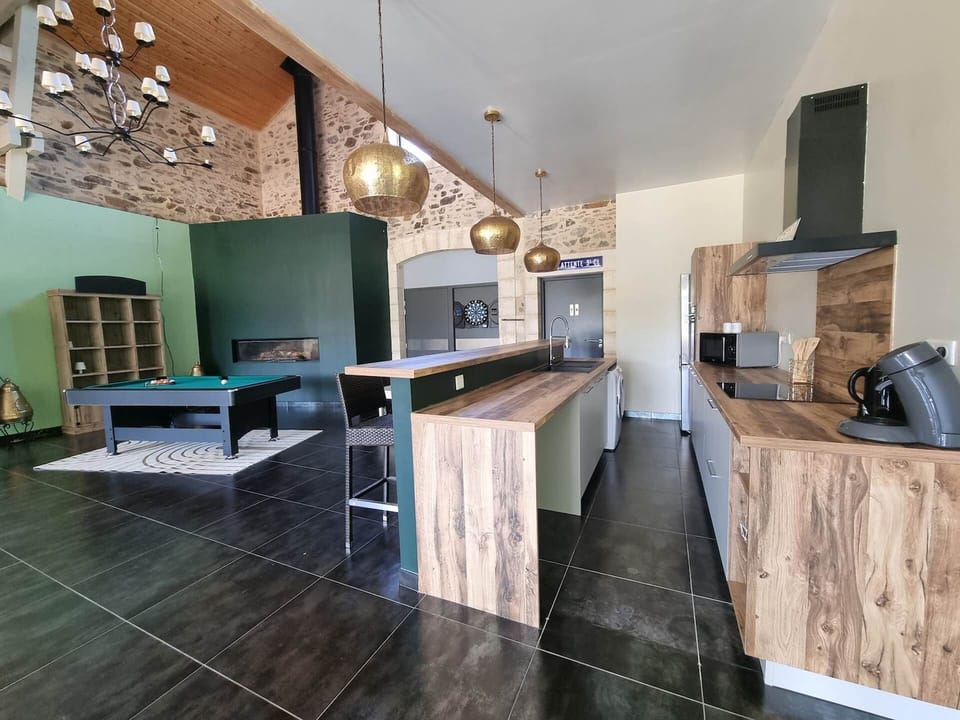 Cuisine et grand espace de vie