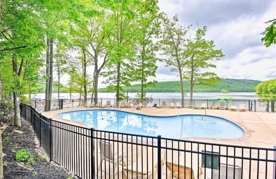 Enjoy a dip in the pool on a hot day.