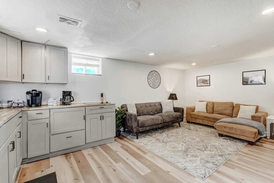 Spacious and Bright Kitchen-Living Area – Enjoy cooking and relaxing in this open, inviting space.