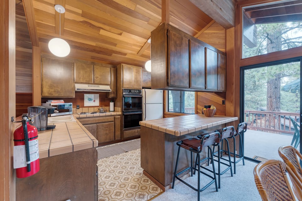 Spacious kitchen.