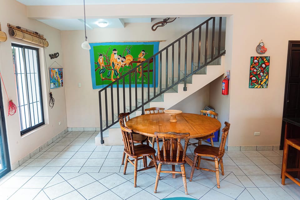 Beautifully crafted stairs that lead to the second floor.
