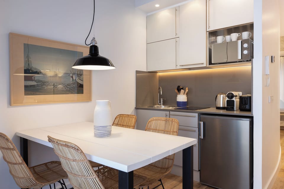 Superior Apartment, Terrace | Private kitchen | Espresso maker, electric kettle