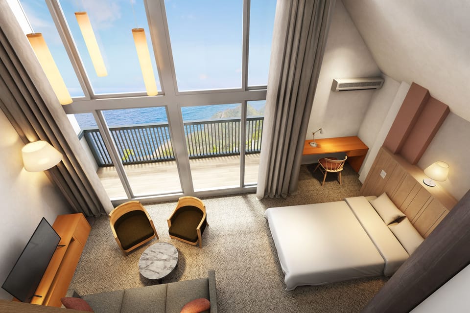 Deluxe Triple Room, Non Smoking, Sea View | Desk, free WiFi