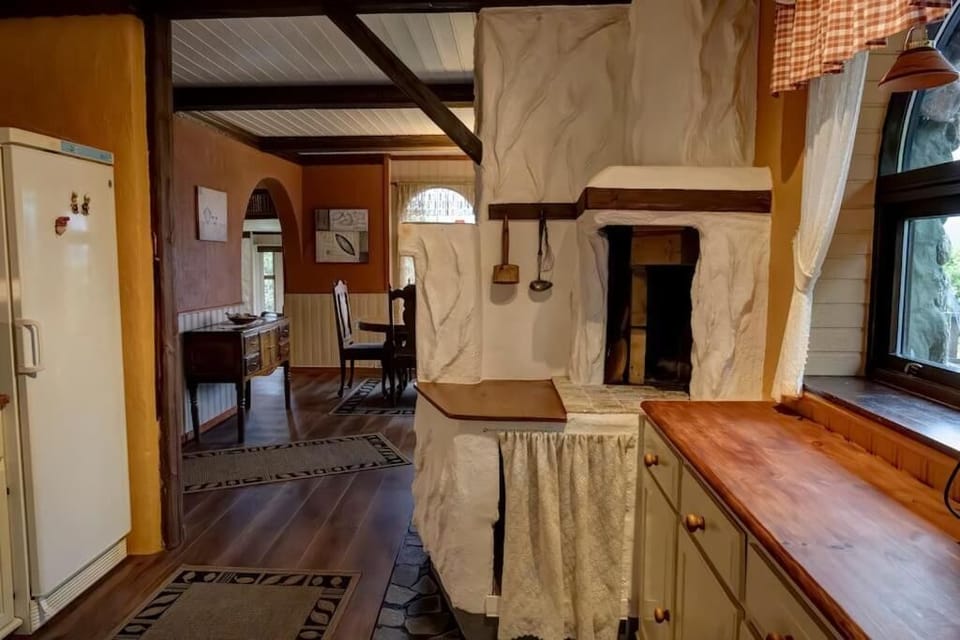 Villa | Private kitchen | Electric kettle, highchair