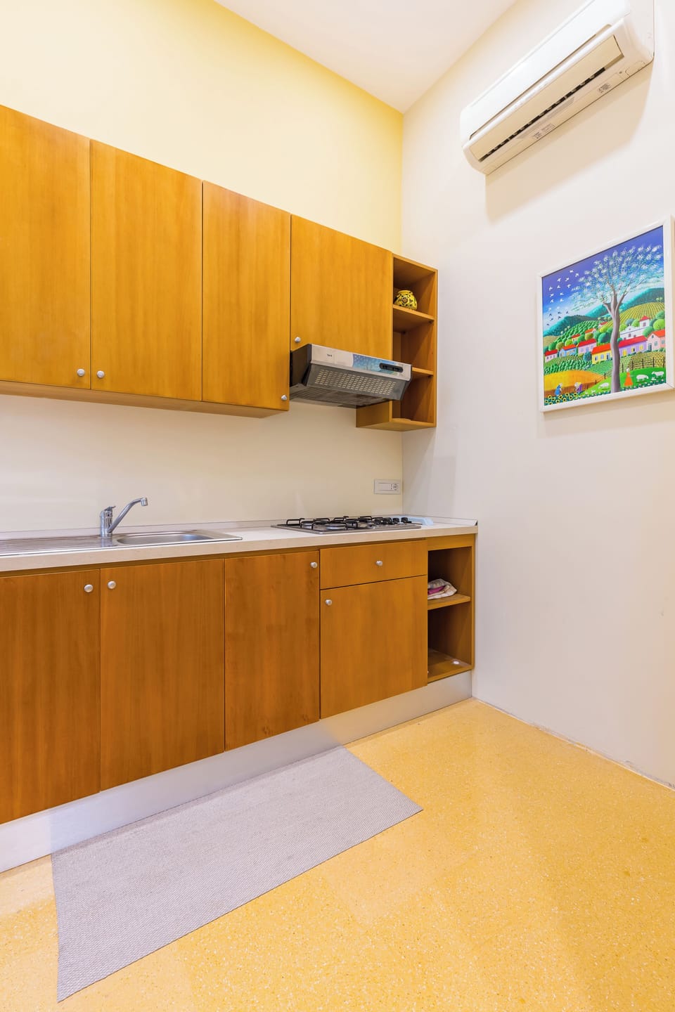 Classic Apartment, 1 Queen Bed with Sofa bed, Private Bathroom, Partial Sea View | Private kitchen | Fridge, microwave, oven, stovetop