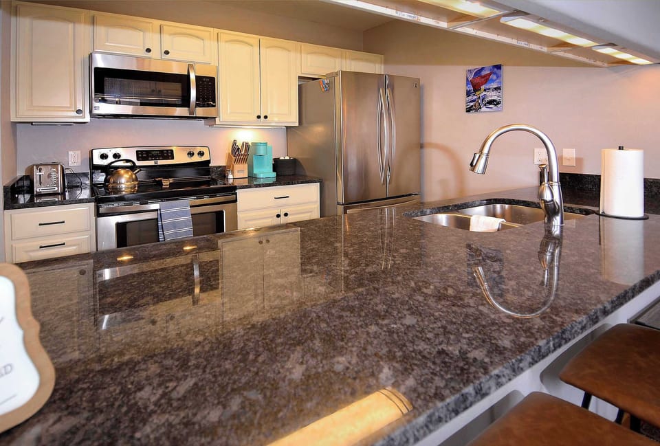 Spacious galley style kitchen