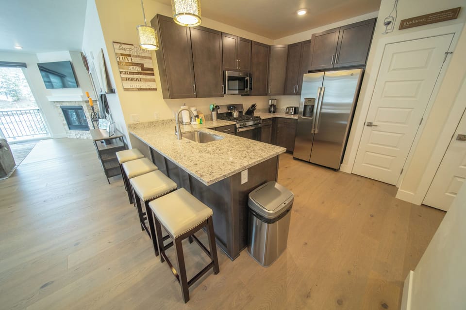 Breakfast bar for extra seating