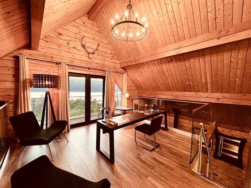 Mezzanine with balcony