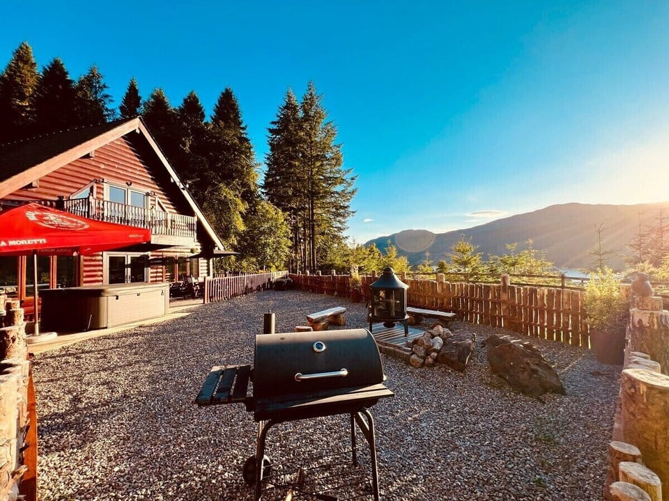 BBQ and fire pit area